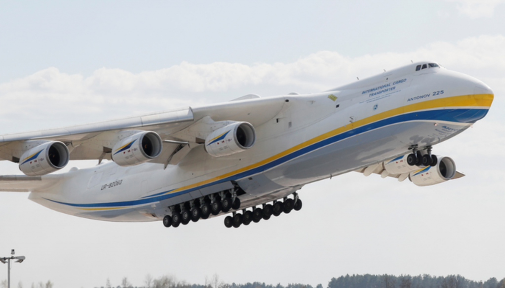 The Antonov AN225 Taking off